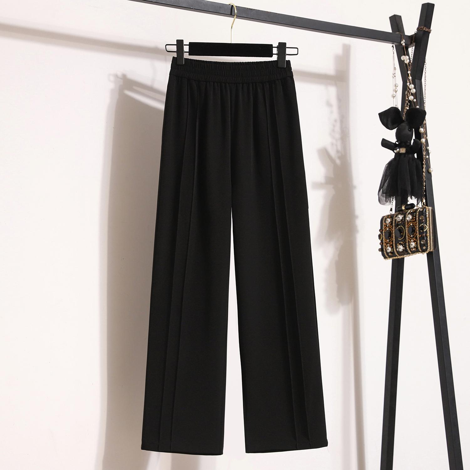 

DIMANAF 2024, новые весенние длинные брюки больших размеров, женские эластичные повседневные свободные шаровары с высокой талией, винтажные однотонные свободные базовые брюки, широкие брюки 5XL 5XL