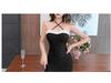 2026 Spicy Nightclub Lace Trim Bodycon Dress - Sweet & Stylish Spaghetti Strap Hip-Hugging Mini