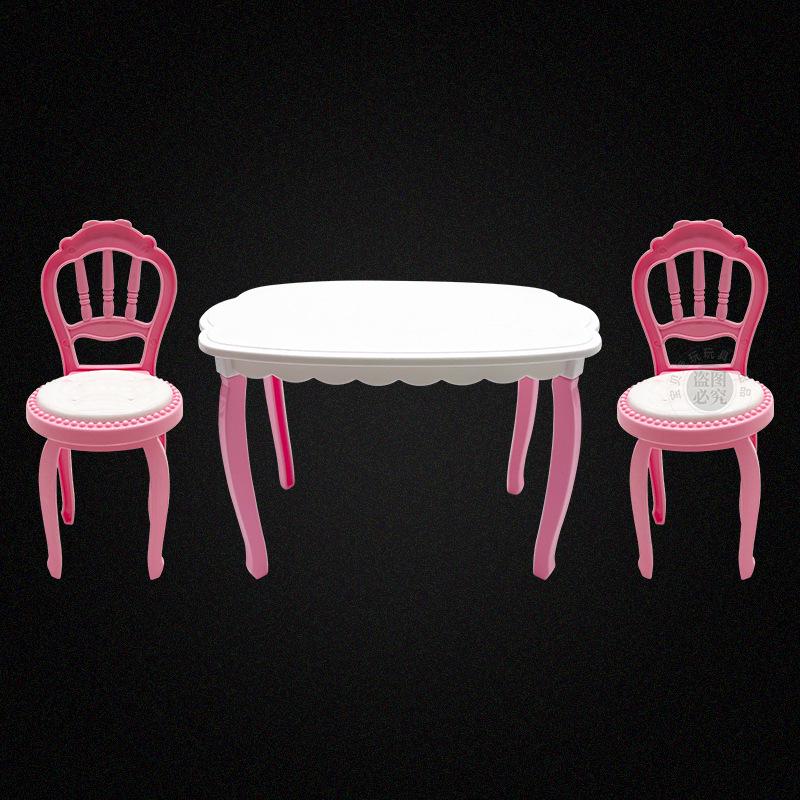 

8 Веселый кукольный стол и стул Мини-набор мебели - Игровой домик и аксессуары для игрушек для родителей и детей