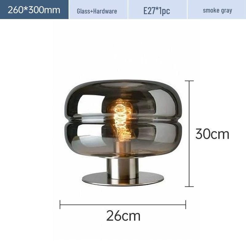 Nordic Modern Glass Table Lamp - Creative, Stylish Lighting for Living Room, Bedroom, Hotel, or Model Room