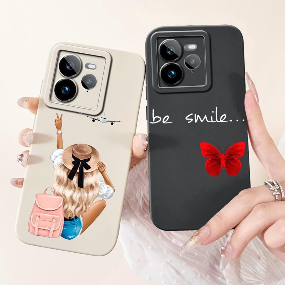 For Realme GT7 Pro 5G Case RMX5010 Cute Fashion Cartoon Cover Soft TPU Phone Case For Realme GT 7 GT7 T GT7T 5G Back Cover Coque