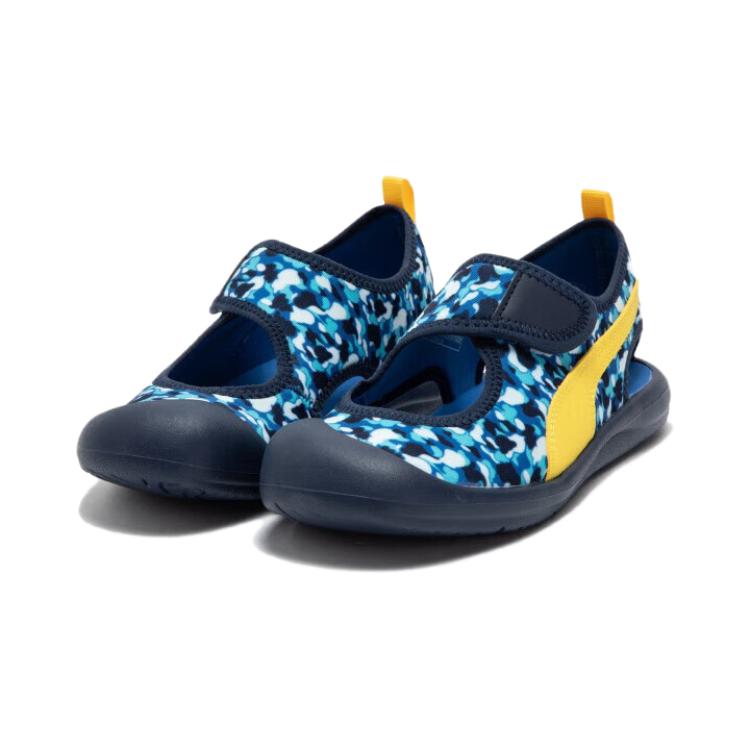 Puma Aquacat Lightweight Comfortable Kids Sandals Kids sandals Blue Yellow White 372157-12