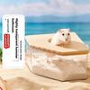Hamster Sand Bath Box Acrylic Transparent Large Pet Chinchilla Toilet Dual Purpose Bath Sand Urine Basin Golden Bear Cage Clean