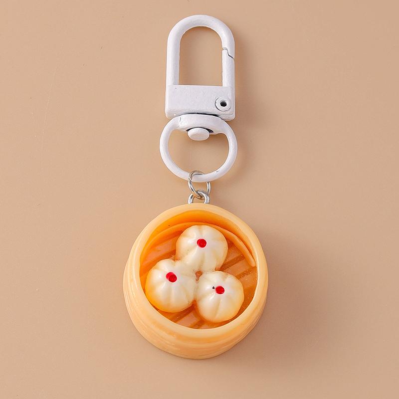 Cute Resin Simulation Fruit Keychain Grape Orange Key Ring Women Girls Handbag Pendants DIY Handmade Jewelry Gift