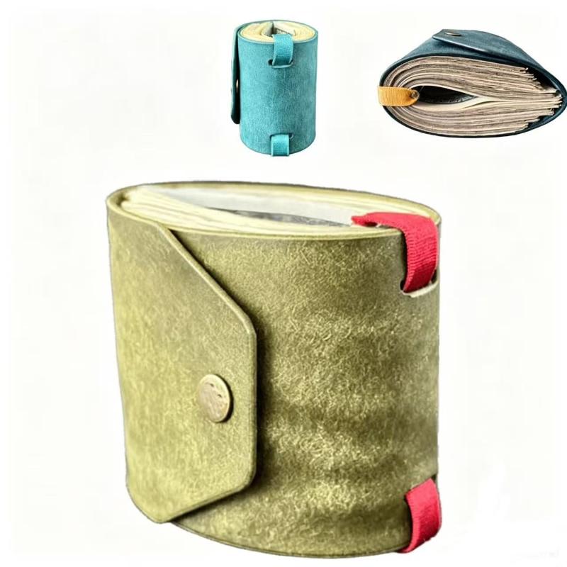 1Pcs Pu Leather Wallet / Money Wrapper Quick-Access Cash Holder Organizer Clip Bill Holder Storage Pouch Pocket Wallet