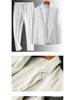 Men's Casual Linen Suit Set - Lightweight Korean Fashion, Loose Fit, Handsome Summer Style with Free Shipping