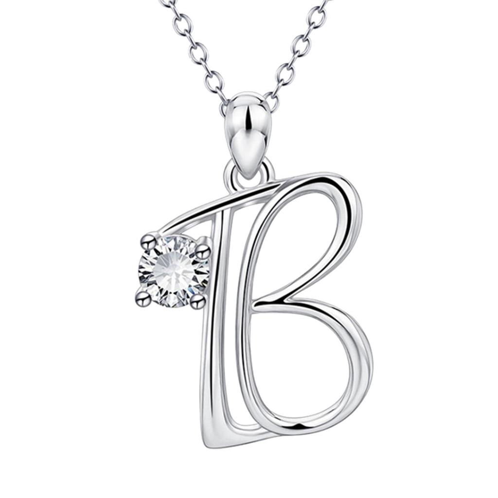 26 English Letters Fashionable Diamond Pendant Popular Items Necklaces