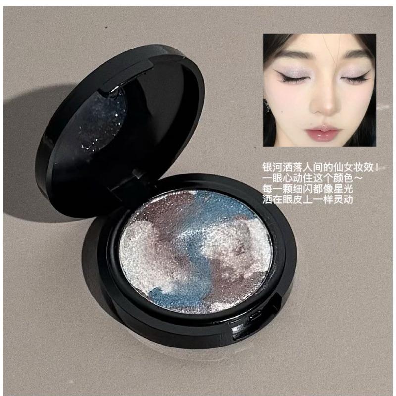 Multicolor Shimmer Glitter Three Color Cream Eyeshadow Palette For Women