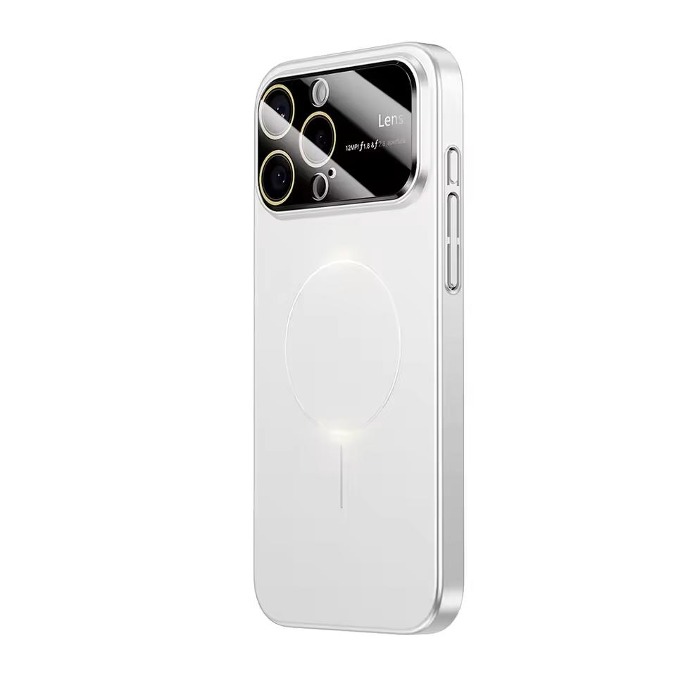

camera Large Window For Magsafe Phone Case for iPhone 17 Air 16 14 15 13 12 11 17 Pro Max Magnetic Shockproof Hard Cover iPhone 13