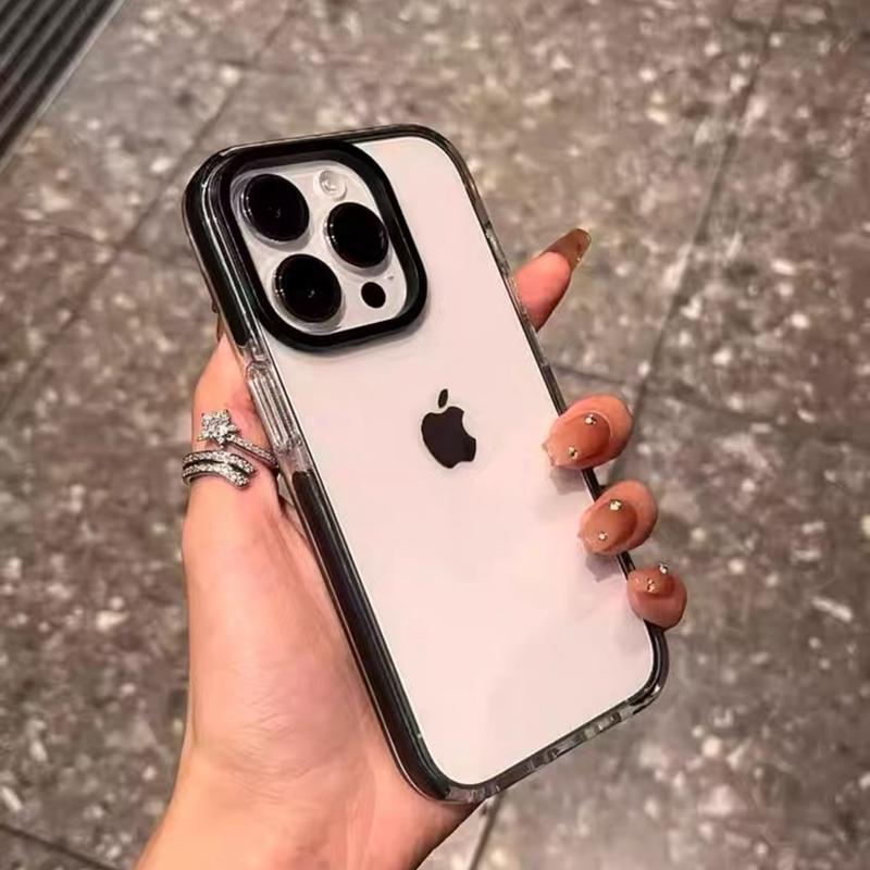 Luxusní průhledný kryt na telefon Pro iPhone 11 12 13 14 15 16 17 Pro Max Plus Air Clear Bumper Zadní kryty