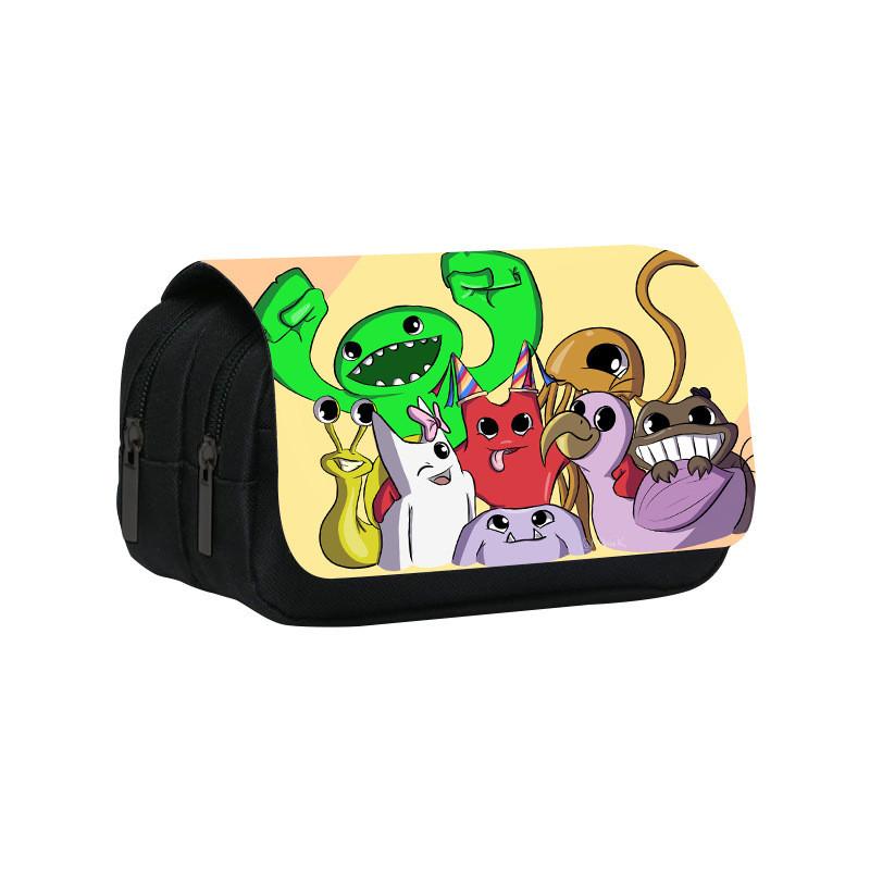 Garten Of Banban Double Layer Pencil Bag With Nylon Material For Students And School Supplies