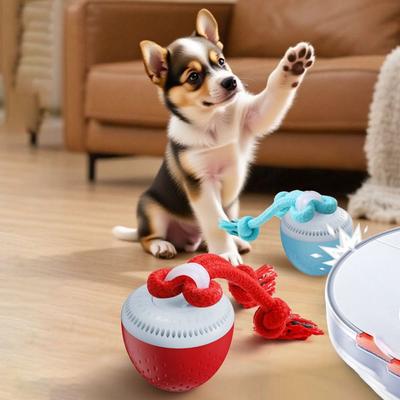 Bite Resistant Smart Pet Toy Ball USB Charging 3 Modes Automatic Moving Ball Electronic Random Path Active Rolling Ball Exercise