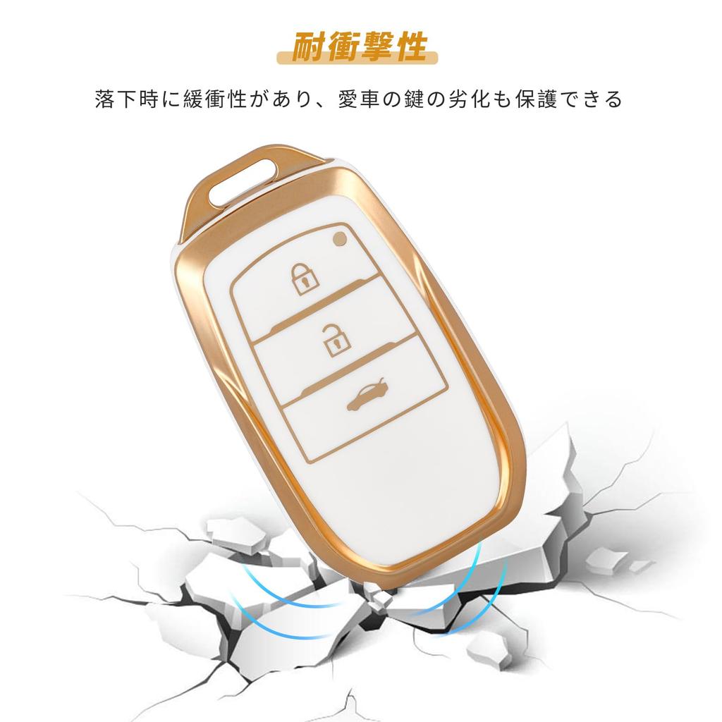 [OFFCURVE]TOYOTA/Toyota exclusive key case TPU material car keyboard 3 buttons
