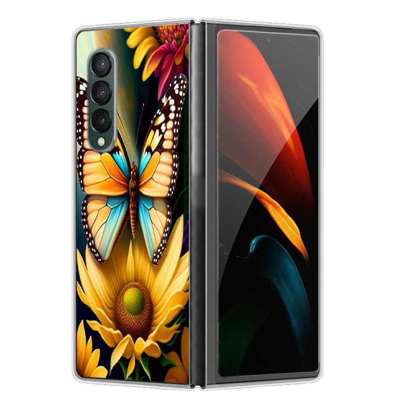 

For Samsung Galaxy Z Fold 6 5G Case Painted Hard Phone Cover For Galaxy Z Fold5 5G Cases Shells Fundas ZFold 4 5 6 Capas Galaxy Z Fold 5