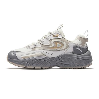 Tela Cuero Sintético TPU Starlight Moderno Versátil Ligero Aumento de Altura Zapatillas Bajas Zapatos de Papá Mujer zapatilla Blanco Gris 922348836-7