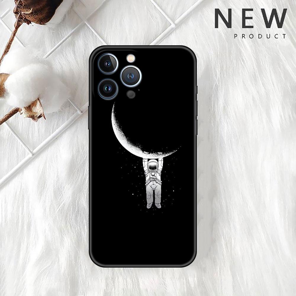 Чехол Universe Cool Astronaut для Apple iPhone 14 Pro Max 13 11 12 Mini SE 7 8 Plus X XS 6 6S, силиконовый чехол для телефона, мягкий TPU Funda