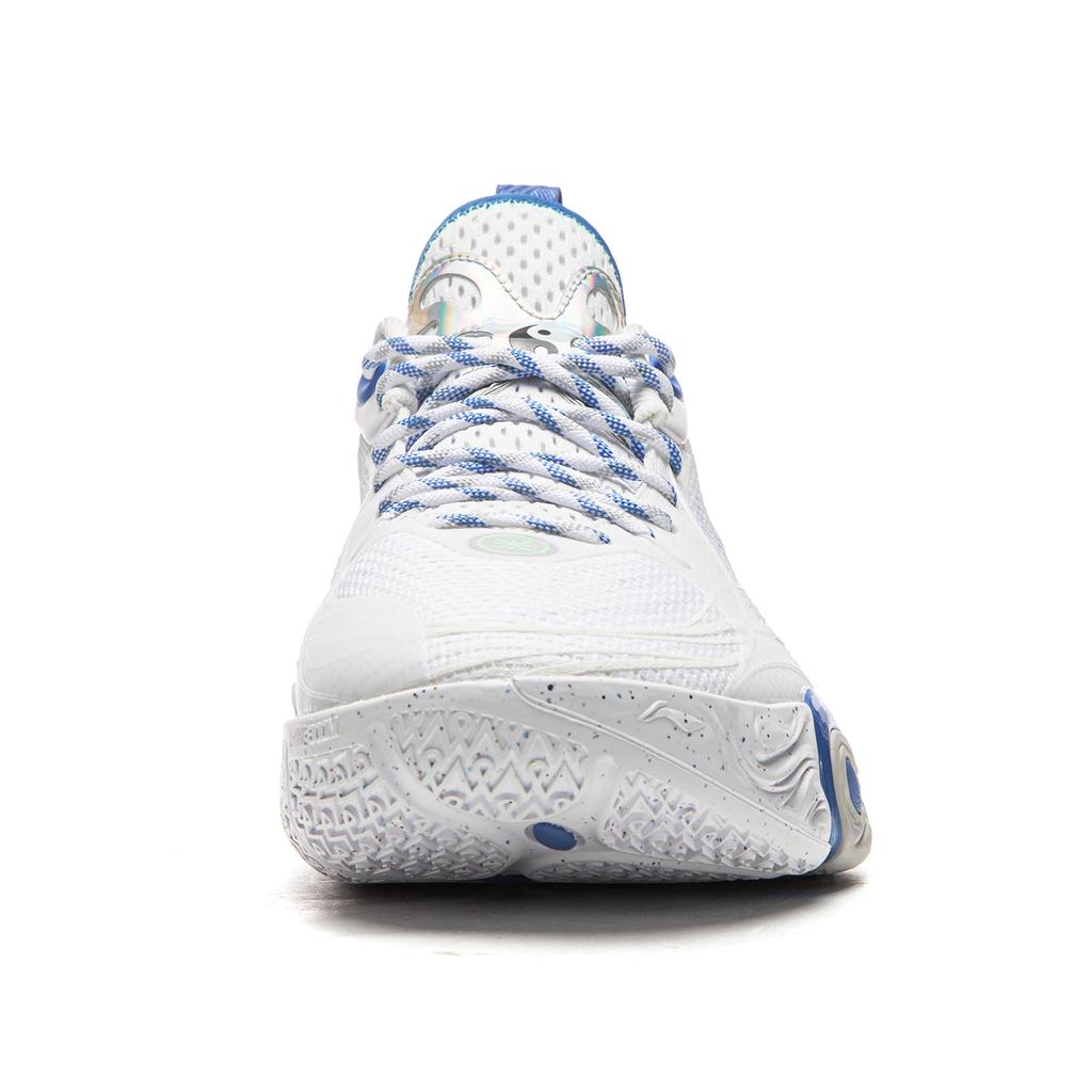 Li Ning DLO1 Tlumení Protiskluzové Odolné proti oděru Odrazový Grip Nízké Basketbalové boty Pánské Standardní Bílá ABPV009-1