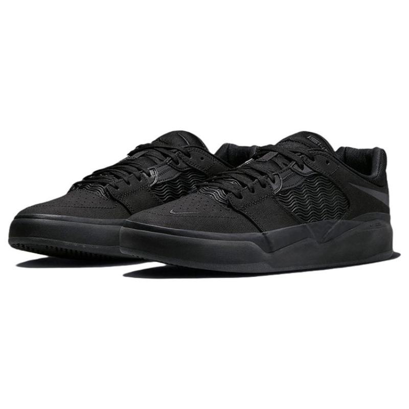 Nike Sb Ishod Wair Premium Triple Black Skateboard Shoes DZ5648-001