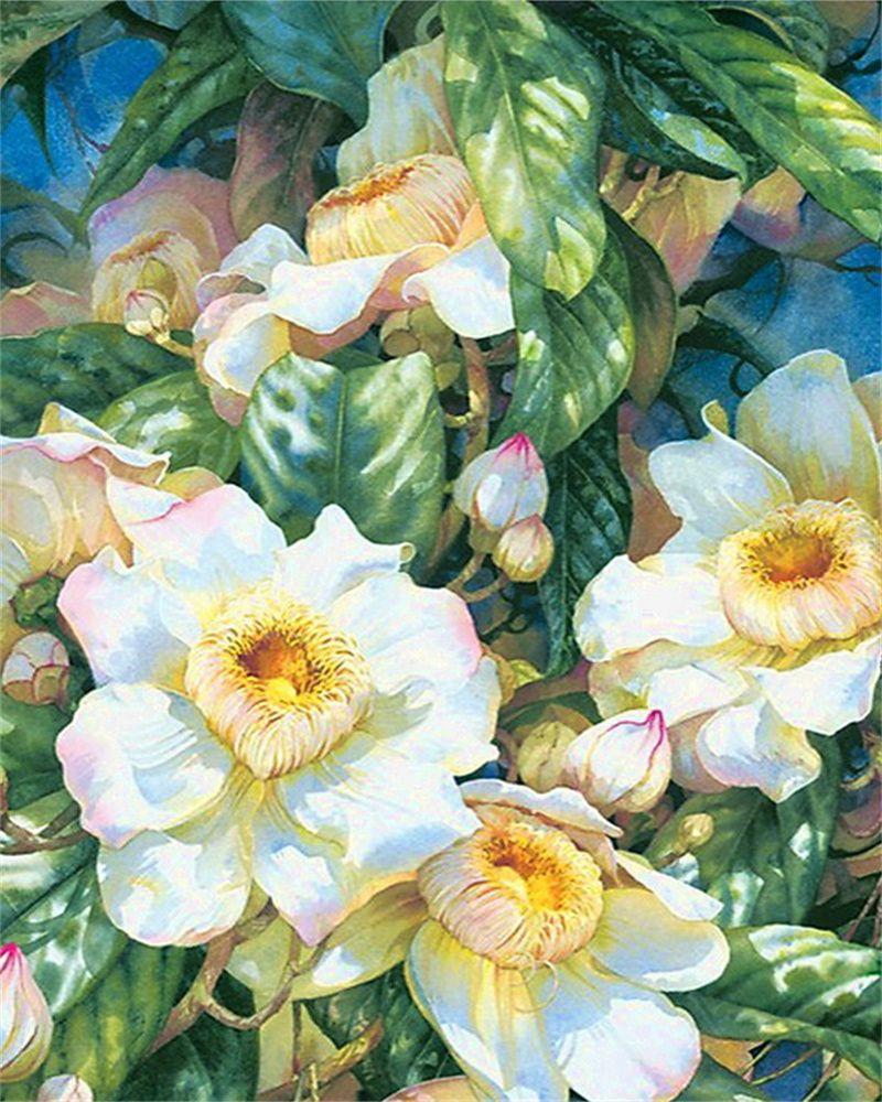 RUOPOTY Painting By Numbers Vase Hand Painted Pictures By Number Flower On Canvas Home Decoration DIY Gift Wall Art