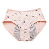 Panties for Menstruation Cotton High Waist Period Underwear Panties Cartoon Printed Lightweight Leak Proof Underpants