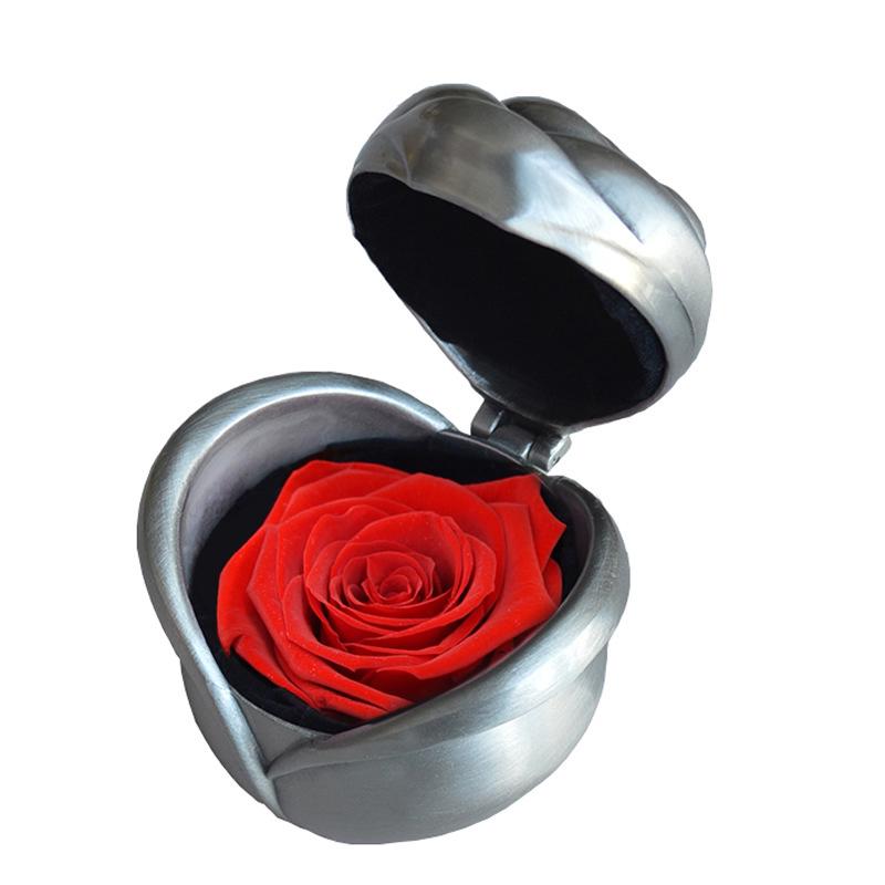 Handgjord Konserverad Ros Present Delikat Färsk Ros Odödliga Blommor med Bästa Gåvan Kvinnlig Födelsedag Alla Hjärtans Dag Julklappar