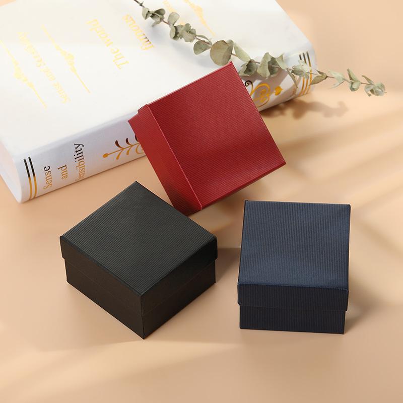 12PCS Packaging and Display Watch Boxes Gifts Black Boxes Paper Decorative Bracelet Boxes Paper Jewellery Accessories
