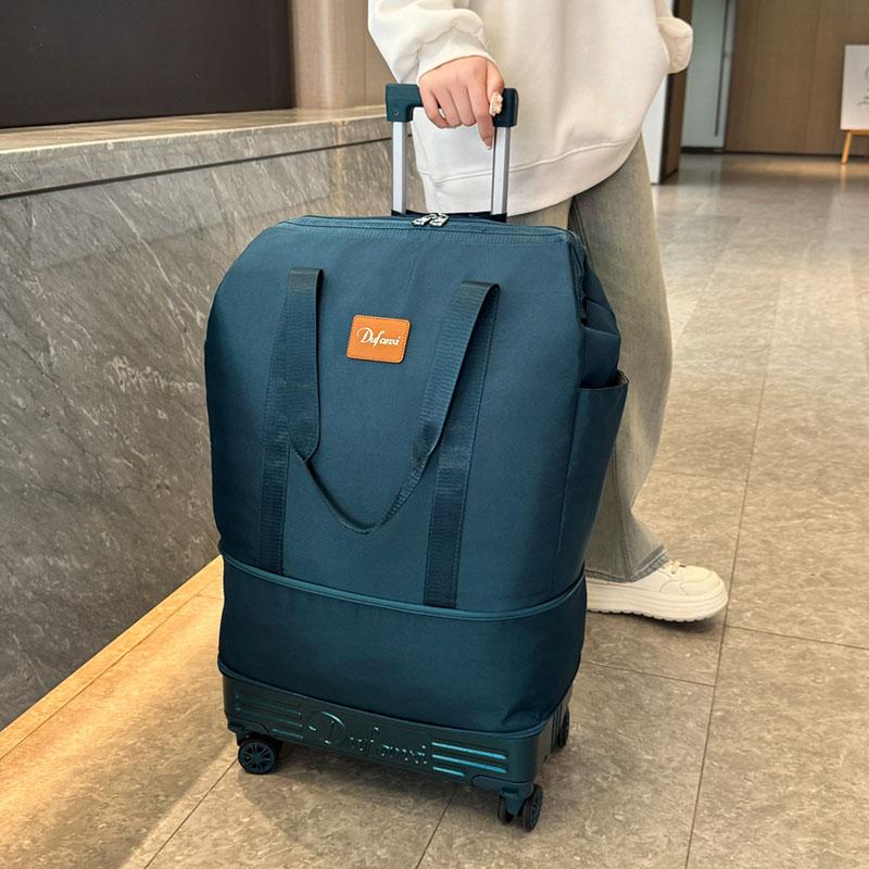New Trolley Bag Detachable Universal Wheel Luggage Folding Storage Boarding Bag Expandable Suitcase Check-in Bag