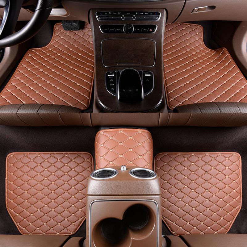 5 Pcs Waterproof Leather Car Floor Mats Universal Auto Foot Pad Protector Automobile Interior Carpet Car Accessories Interior