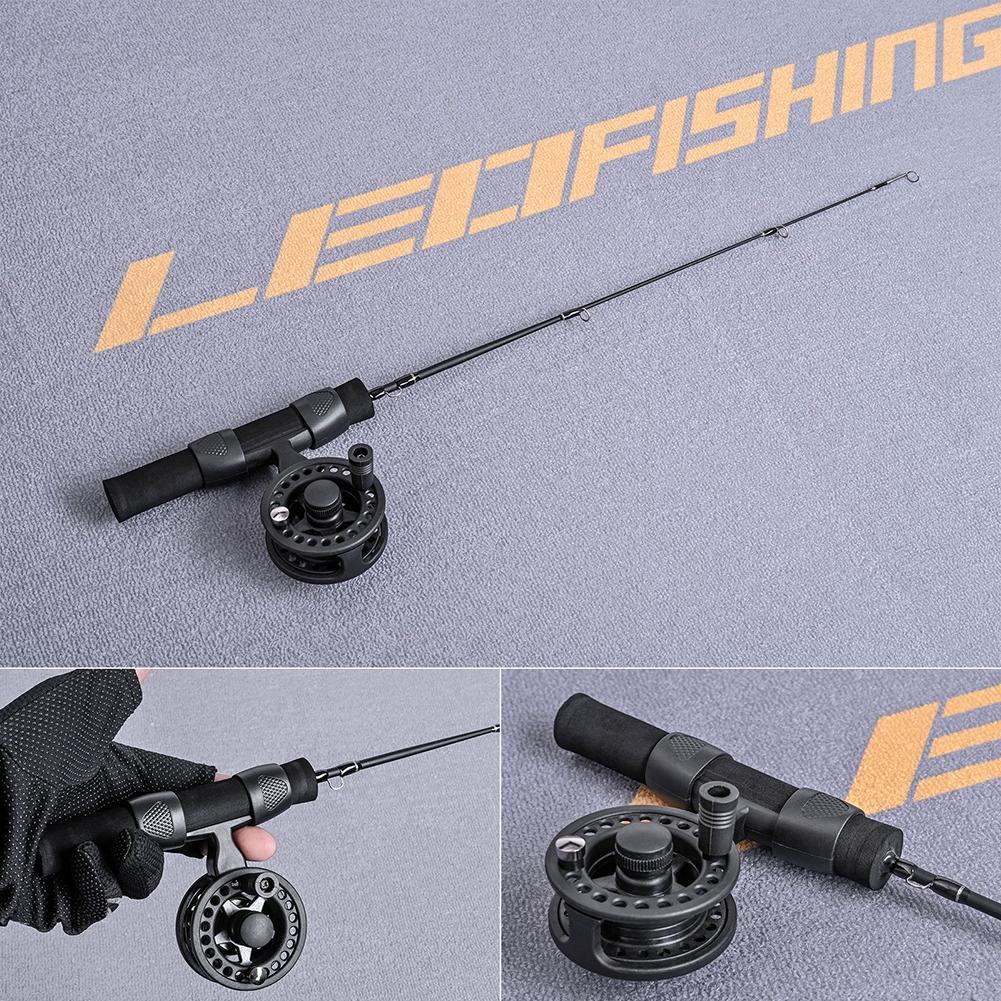 51cm Ice Fishing Rod with Reel Combo Set Outdoor Sport Fishing Pole Wheel Tackle Kit Winter Tackle Pesca