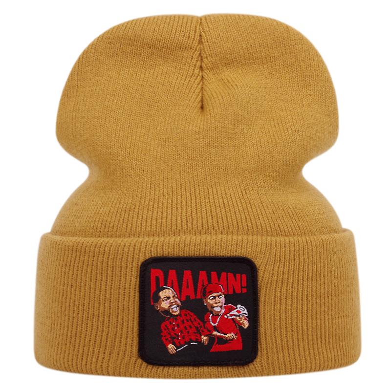 Exaggerated Expression Bag Knitted Hat Autumn And Winter Warm Men And Women Outdoor Adult Wool Hat Hip Hop