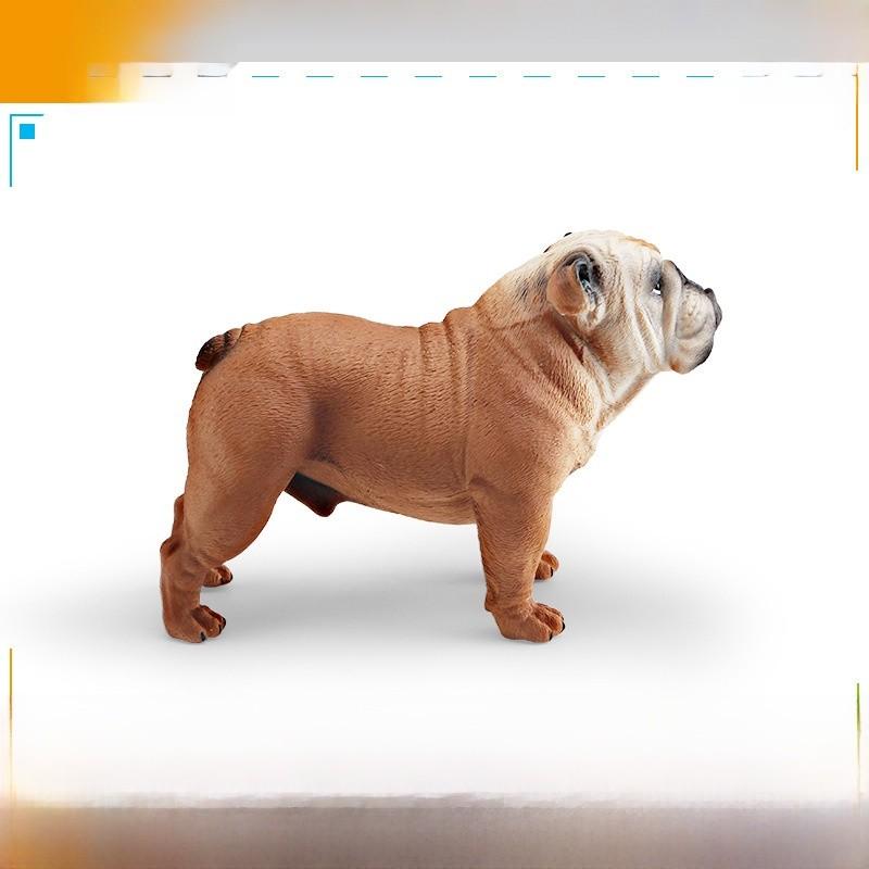 Bulldog Pvc Animal Model Large Toy For Kids Educational Display