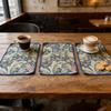 Washable Easy Clean Cotton Linen Dining Mats 12x18 Inch Home Kitchen Restaurant Party Daily Use Decor Rectangular Placemats