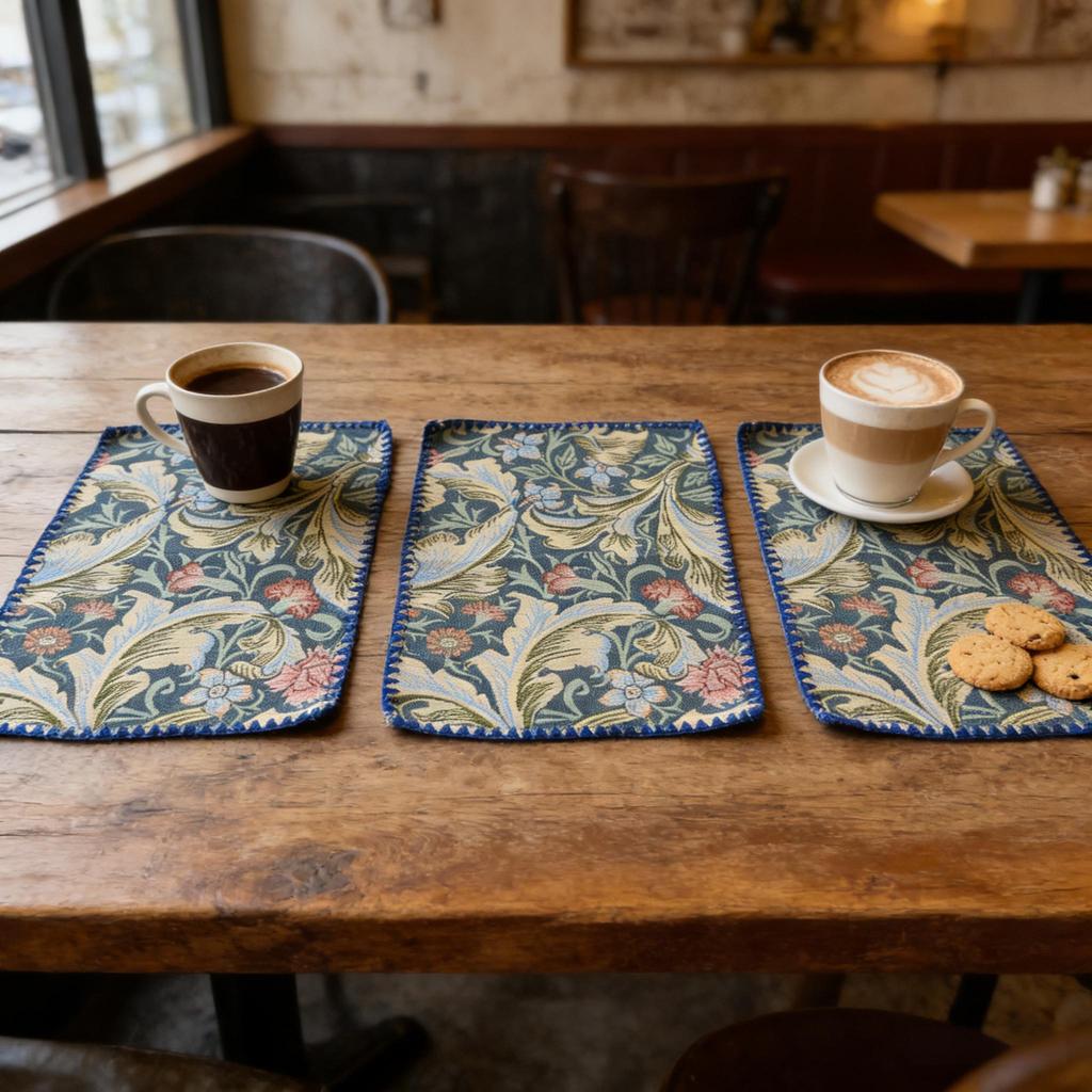 Washable Easy Clean Cotton Linen Dining Mats 12x18 Inch Home Kitchen Restaurant Party Daily Use Decor Rectangular Placemats