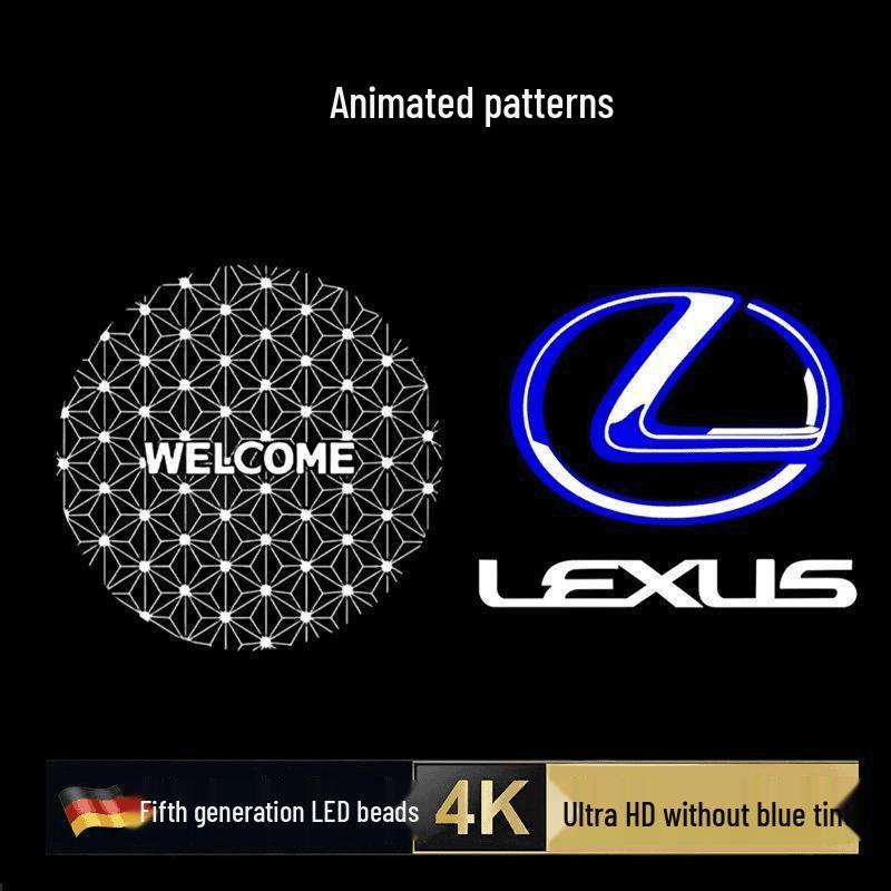 Compatible Lexus Door Welcome Lights for ES200 RX300 ES300: HUXISLS Projection Retrofit