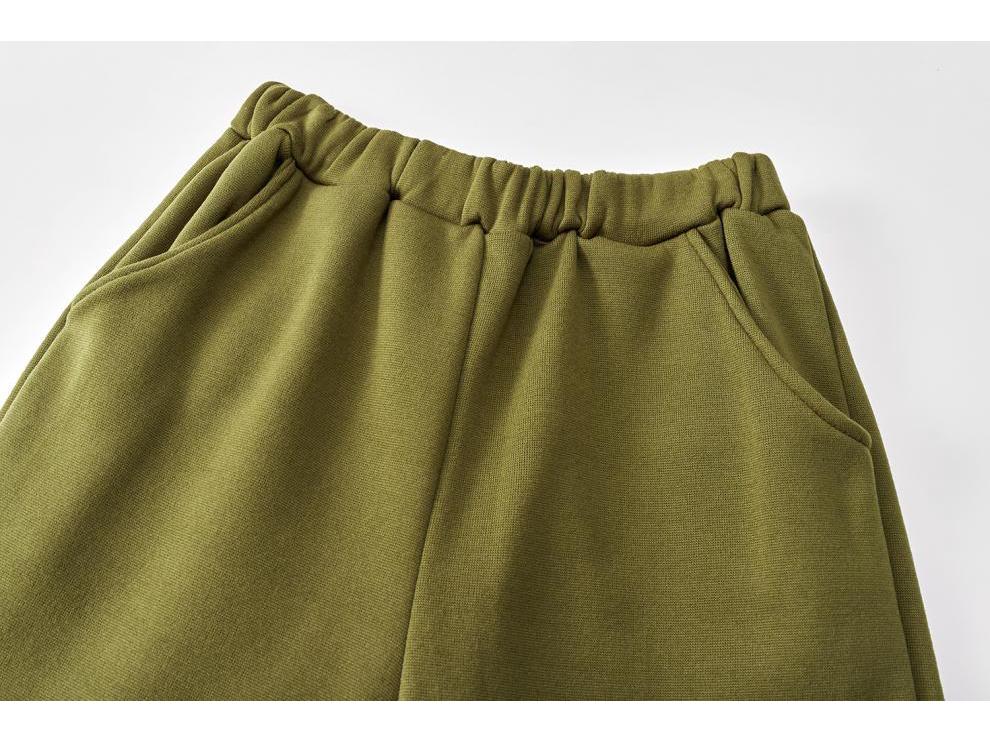 2024 Europäische & Amerikanische Herbstmode: Sweatshirt mit großer Tasche und einfarbigem Design & Lässiges zweiteiliges Set