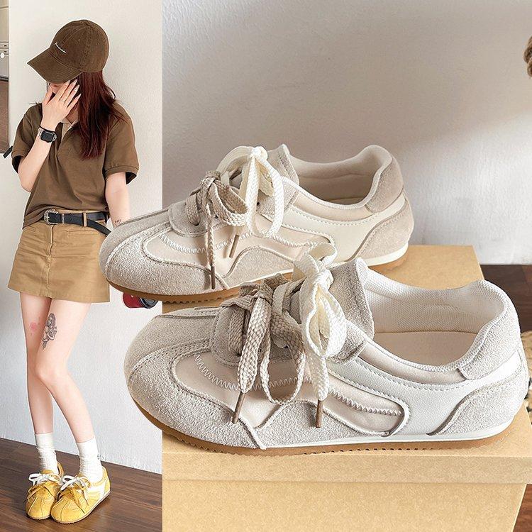 Soft-soled Soft-faced German Training Shoes 2025 New Spring and Summer Sweet German Training Shoes, Not Stuffy Flat-soled Sports Shoes