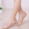 2025 Comfortable Princess Children's Soft Sole New Autumn Small Flower Hollow Girls' Single Shoes Medium and Older Children's Small Leather Shoes