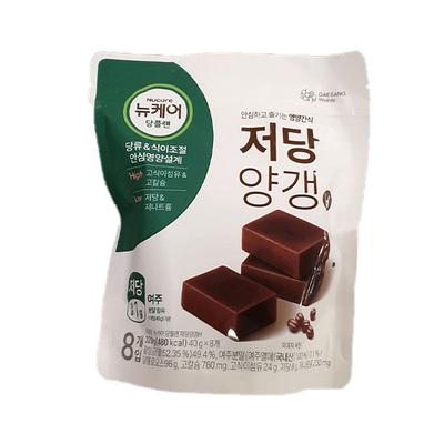 Jalea de Frijol Rojo Baja en Azúcar Plan Dang NewCare (Yanggaeng) 40g x 8 Paquetes