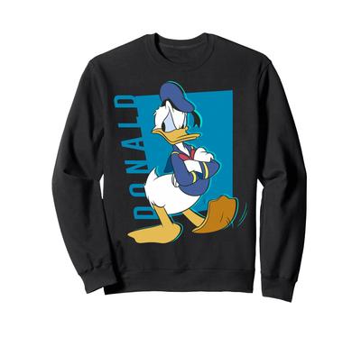 Disney Mickey and Friends Donald Duck Pop Art Portrait Sweatshirt
