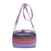 Woven Straw Rainbow Women's Bag 2 New Chain Banquet Handbag Fashion Shoulder Messenger Bag