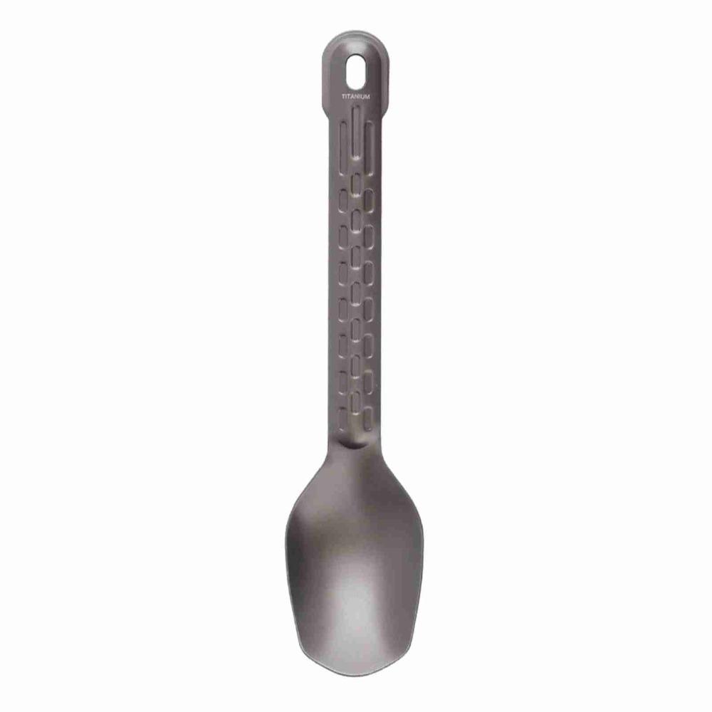 Long Handle Portable Eating Utensil Pure Titanium Reusable Fruit Fork Camping Spoon