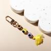 Turkish Blue Eye Colorful Tassel Pendant Durable Demon Eye Keyring  Decoration Ornaments