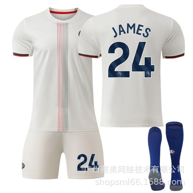 26 Football Uniform No. 10 Palmer Jersey 8 Enzo 24 Chelsea Away Suit Men's 20