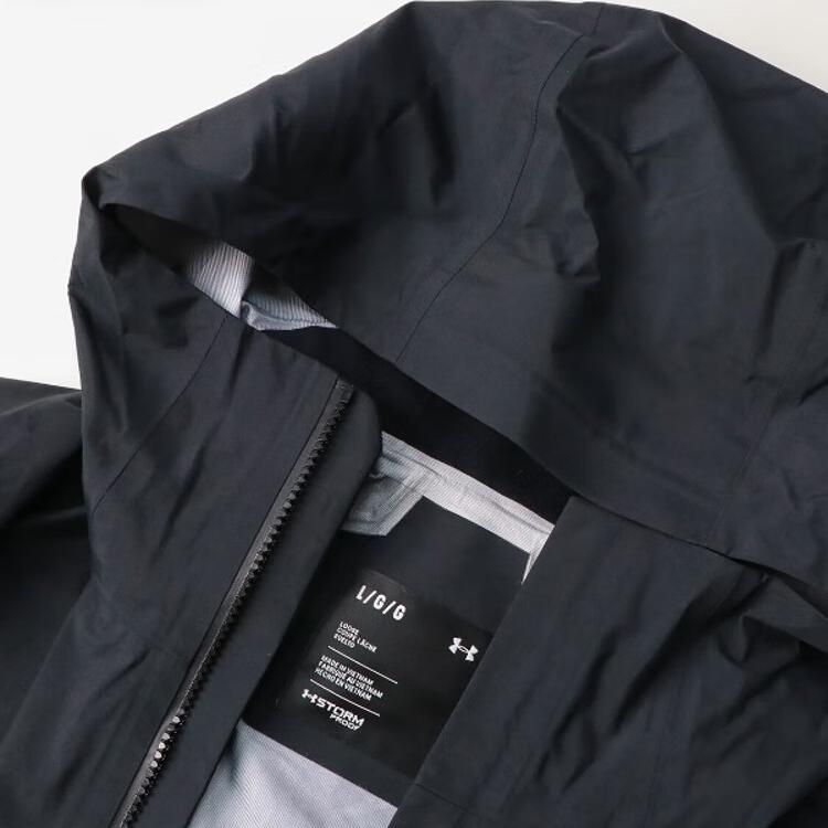 Under Armour Storm City Explore Casual Comfortable Sports Zipper Waterproof Jacket Men Jacket Black 6005887-001