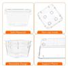 Set Organizzatore per Cassetti Versatile da 10 Pezzi - Vassoi e Divisori in Plastica Trasparente in 4 Misure per Organizzare Perfettamente Trucco e Cucina