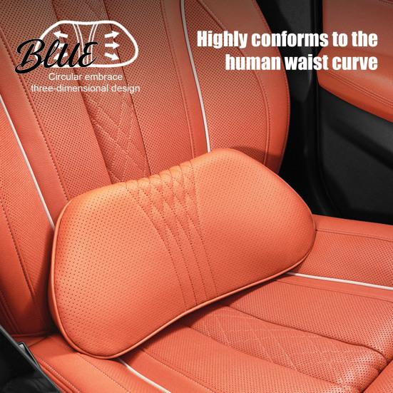 Adjustable Neck Pillow for Car Travel Universal Memory Foam Headrest Pillow Ergonomic Support Auto Breathable Nappa Leather Seat Cushion Long