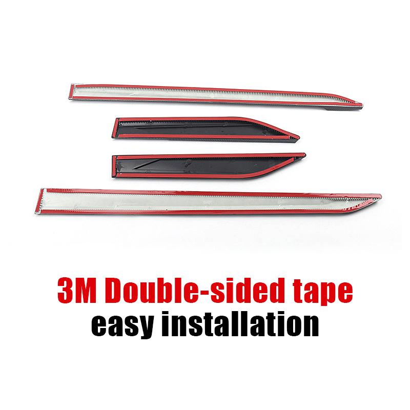 Car Side Skirt Stickers Side Body Door Trim Strips For Toyota RAV4 XA50 2024 2025 Hybrid Accessories