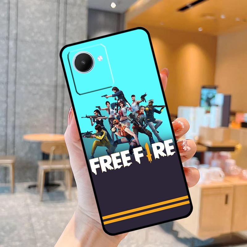 Free Fire Game Case For Realme C55 C33 C31 C35 C30 C11 C15 C25s C21Y GT Neo 5 3T 2T 8 9 10 11 Pro Plus