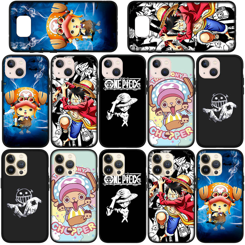 For Samsung Galaxy S25 S24 S23 iPhone 17 16 15 Xiaomi Redmi Note 14 13 12 11 Plus Pro Max Phone Case Lovely One Piece Luffy Tony Chopper OPPO Huawei
