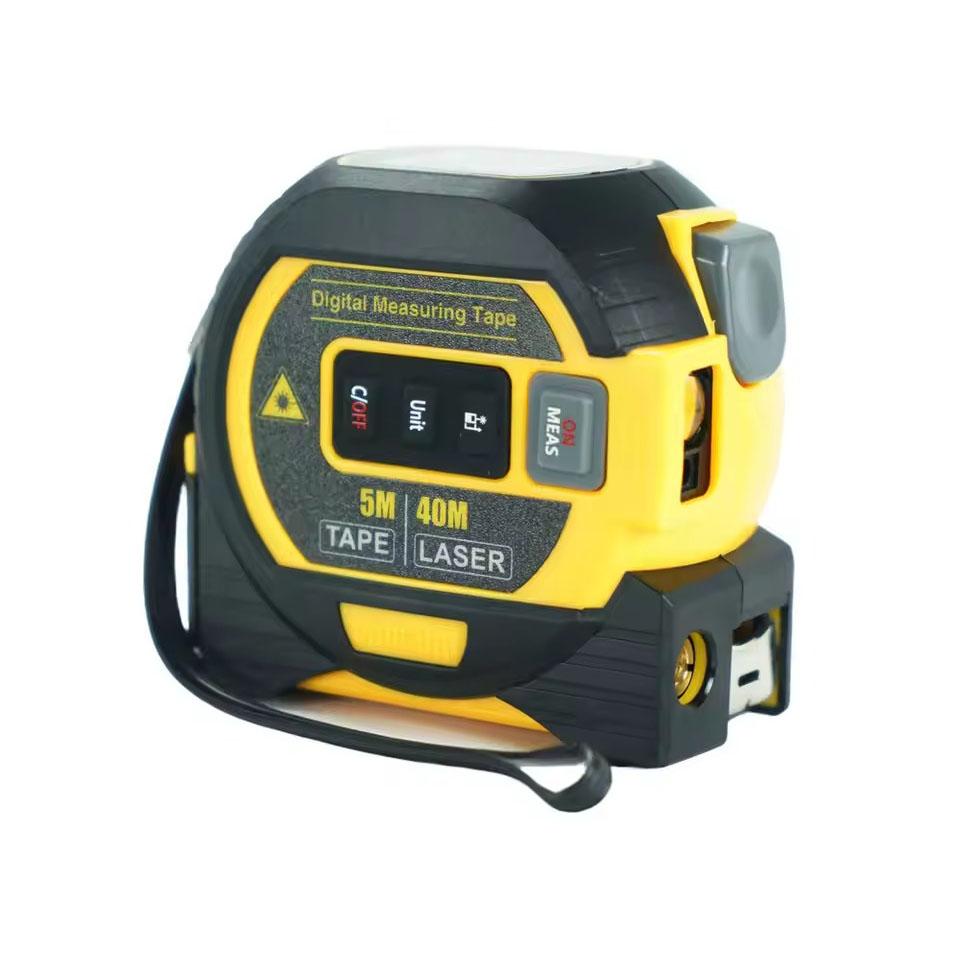 Laser Tape Measure 3 In 1 Digital Tape Measure High Precision Laser Rangefinder Steel Tape Measure High Elasticity